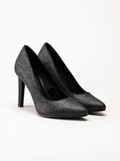 Marco Tozzi - Svarta glitterpumps