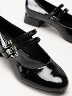 Marco Tozzi - Svarta pumps i lacksyntet
