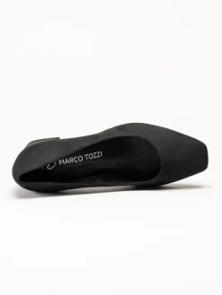 Marco Tozzi - Svarta pumps i mockaimitation