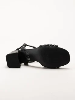 Marco Tozzi - Svarta sandaletter med klack