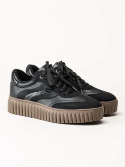 Marco Tozzi - Svarta sneakers