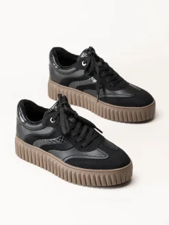 Marco Tozzi - Svarta sneakers