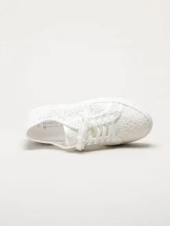 Marco Tozzi - Vita broderade snörskor