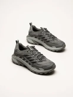 Merrell - Moab Speed 2 - Mörkgrå sneakers i mesh