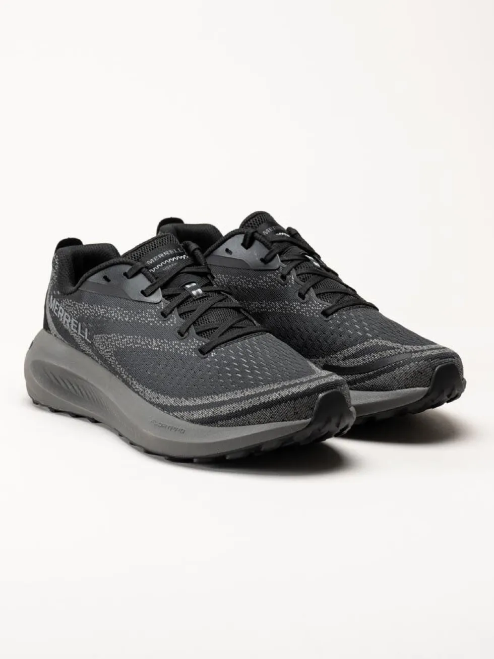 Merrell - MORPHLITE - Svarta löparskor i textil