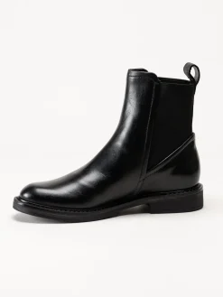 Mjus - Fabia - Svarta chelsea boots i skinn