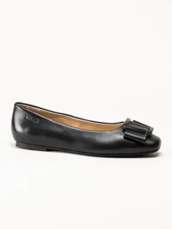 Novita - Manarola - Svarta ballerina i skinn