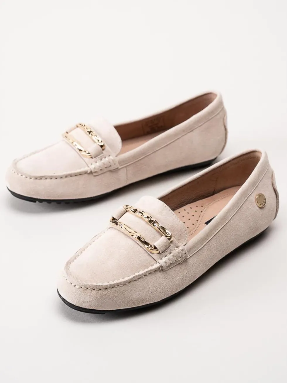 Novita - Parma - Beige loafers i mocka