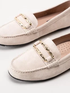 Novita - Parma - Beige loafers i mocka