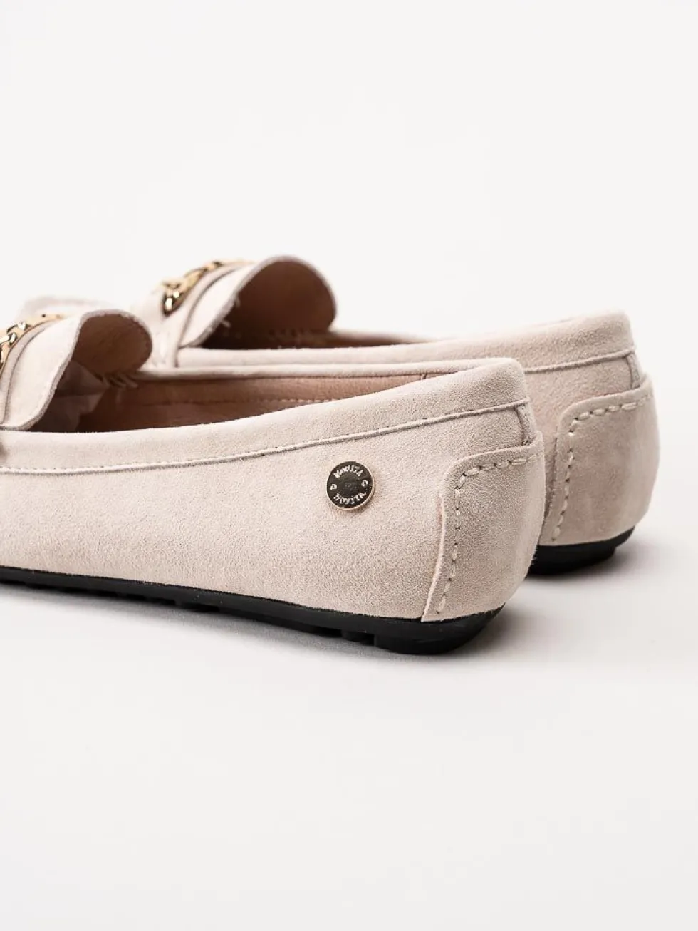 Novita - Parma - Beige loafers i mocka