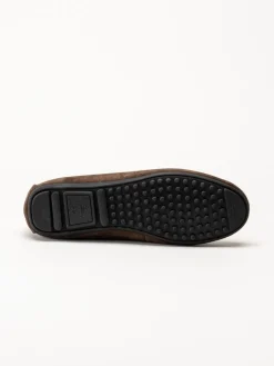 Novita - Parma Royal - Mörkbruna loafers i mocka