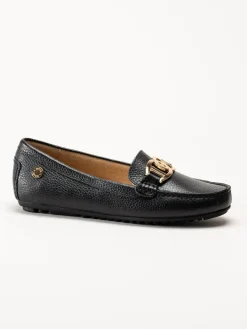 Novita - Parma - Svarta loafers i skinn