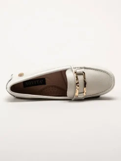 Novita - Parma - Vita loafers i skinn