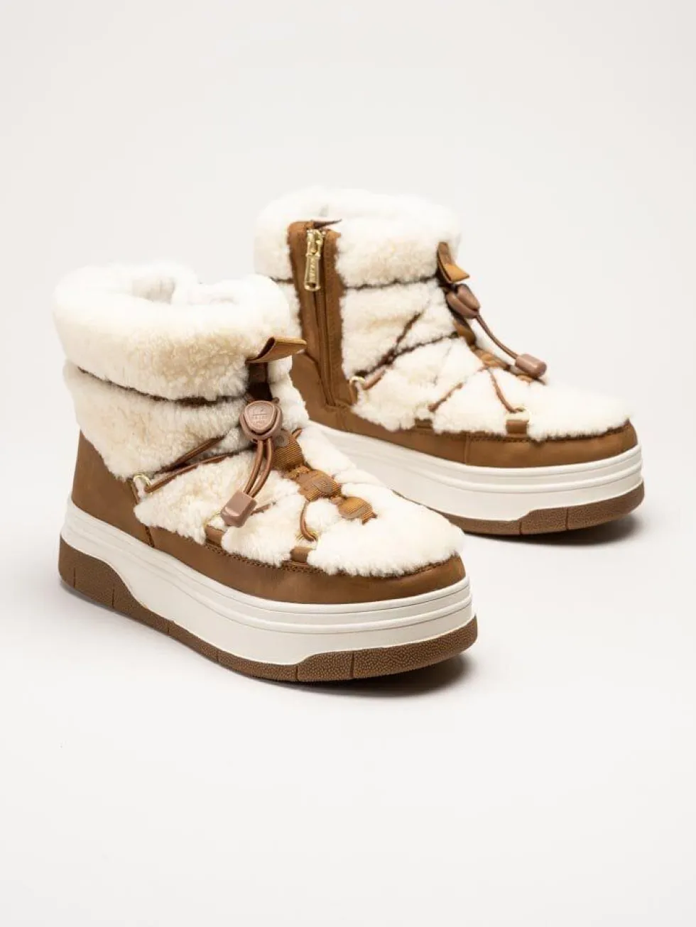 Pajar - Janie Low - Beige varmfodrade boots