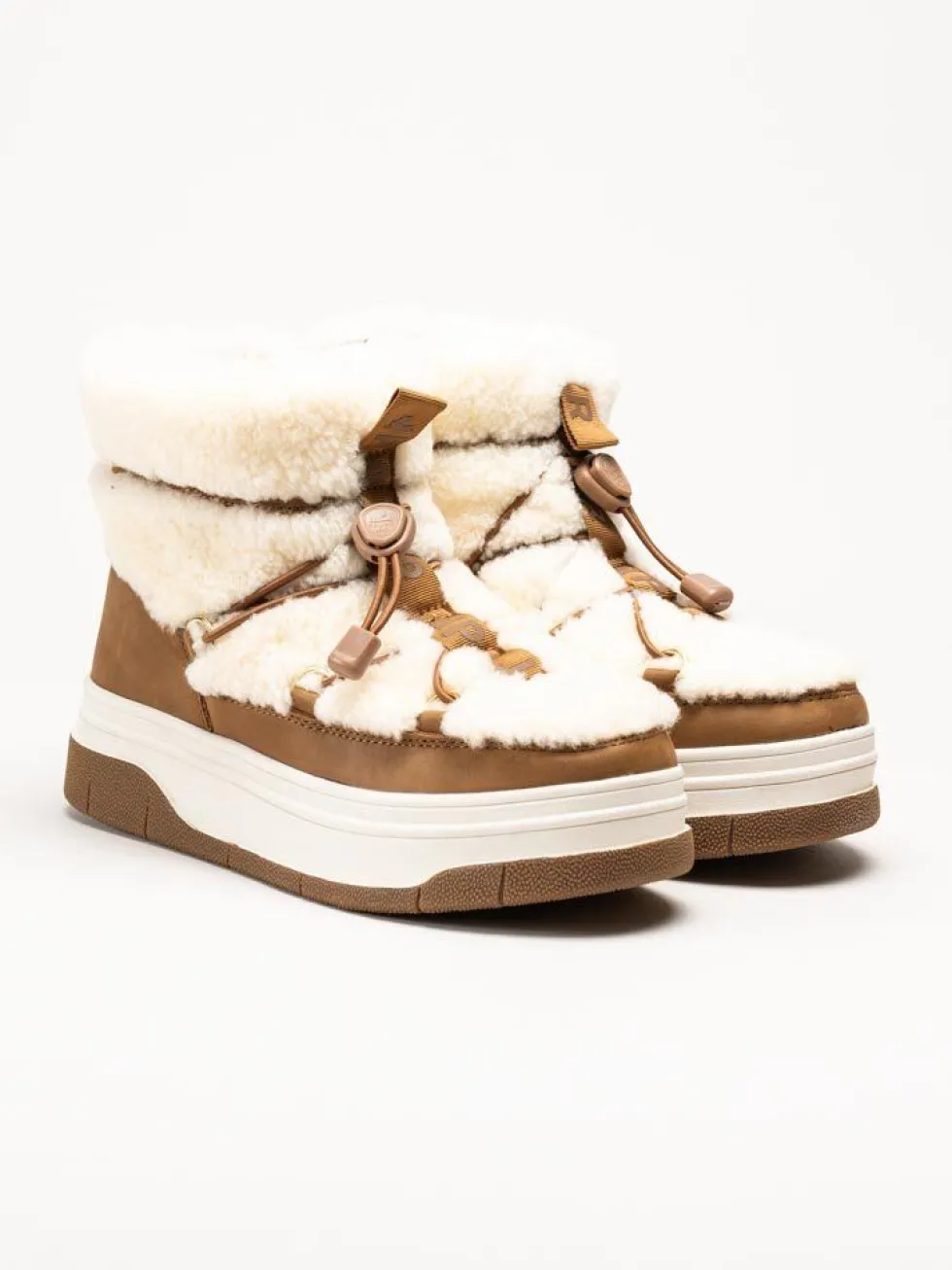 Pajar - Janie Low - Beige varmfodrade boots
