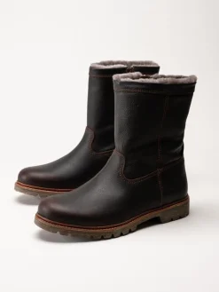 Panama Jack - Fedro Igloo - Bruna fårskinnsfodrade boots