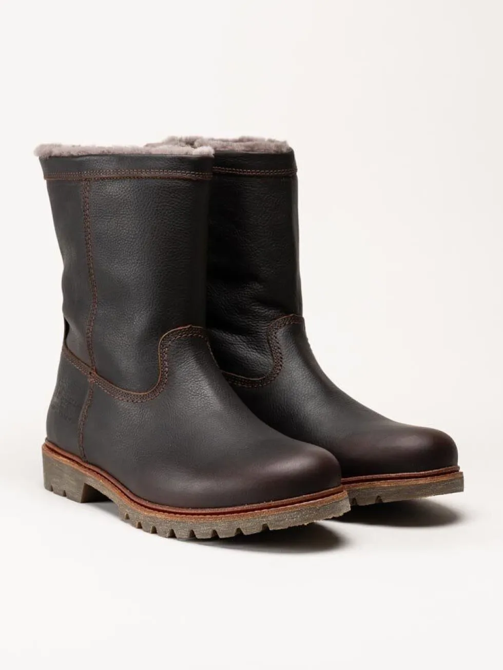 Panama Jack - Fedro Igloo - Bruna fårskinnsfodrade boots