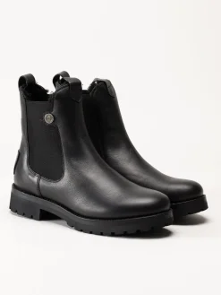 Panama Jack - fransesca Igloo - Svarta fårskinnsfodrade boots i skinn