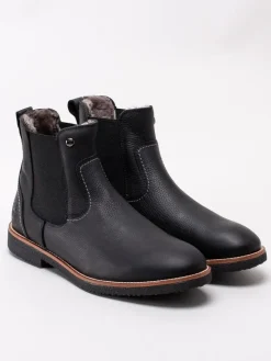 Panama Jack - Garnock Igloo C2 - Svarta fårskinnsfodrade boots i skinn