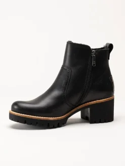 Panama Jack - Pauline Trav - Svarta varmfodrade boots i skinn
