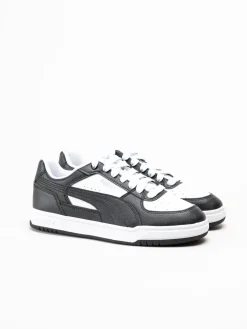 Puma - Caven III - Svartvita sneakers i skinnimitation