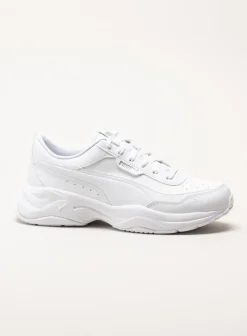 Puma - Cilia Mode - Vita sneakers i skinnimitation