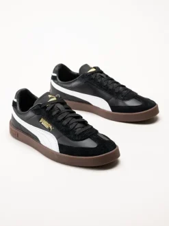 Puma - Club II Era - Svarta retrosneakers i skinn