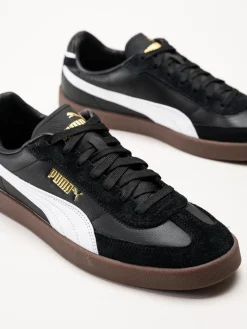Puma - Club II Era - Svarta retrosneakers i skinn