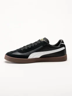 Puma - Club II Era - Svarta retrosneakers i skinn