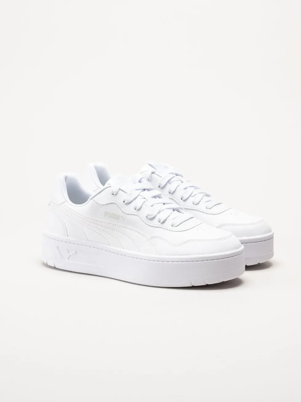 Puma - Court Lally Skye - Vita platåsneakers