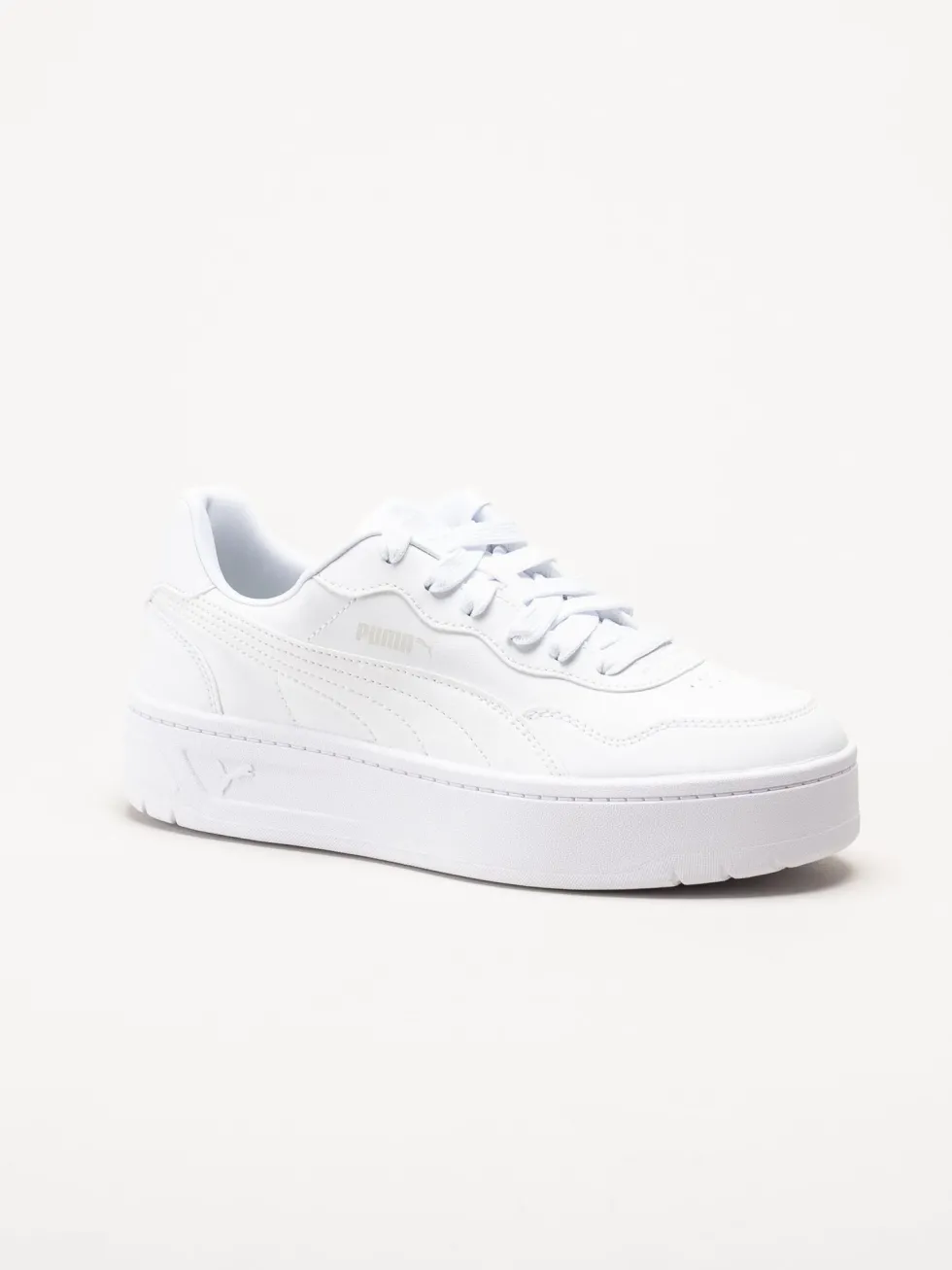Puma - Court Lally Skye - Vita platåsneakers