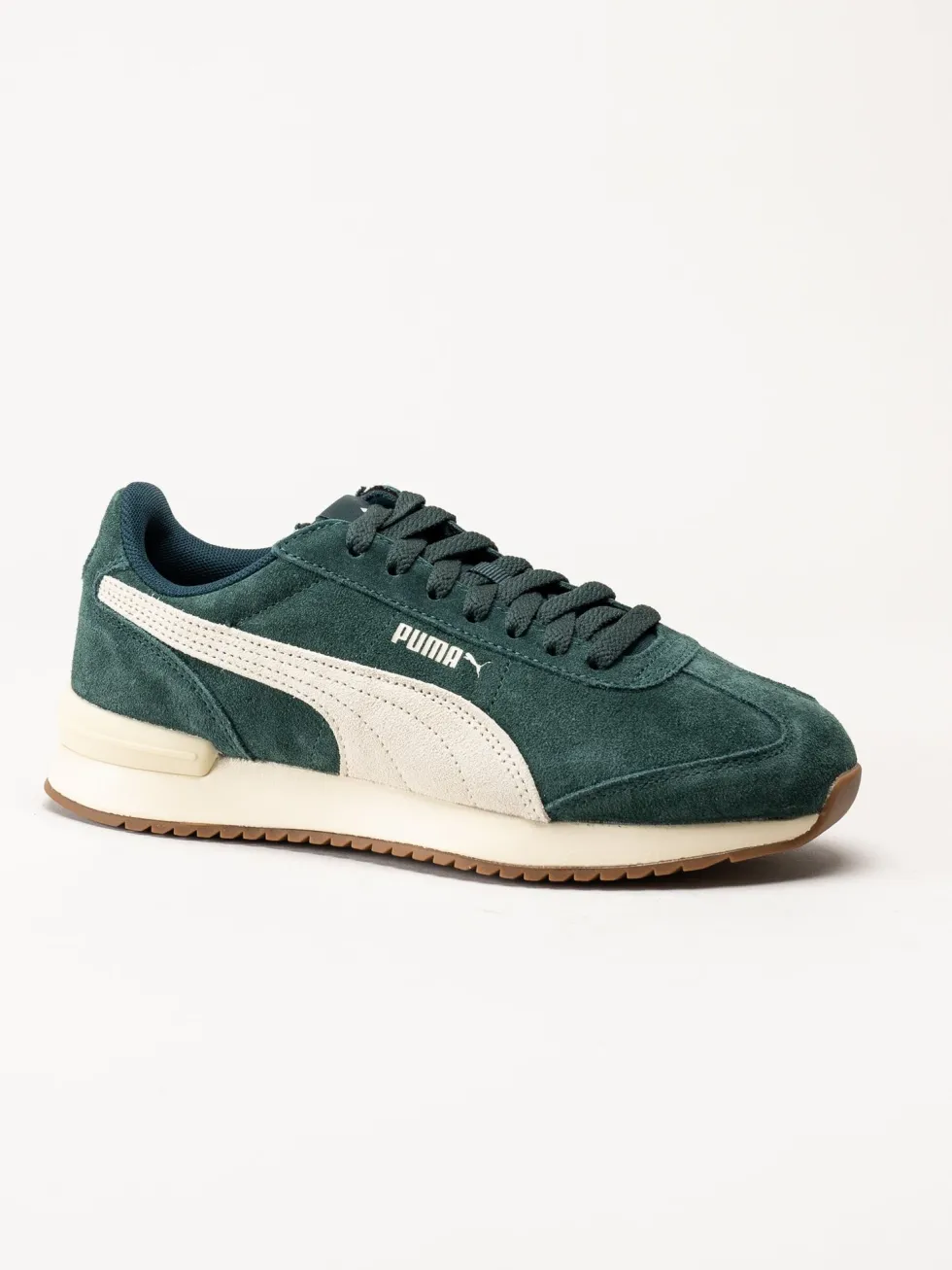 Puma - R78 Wind Sd - Gröna sneakers i mocka