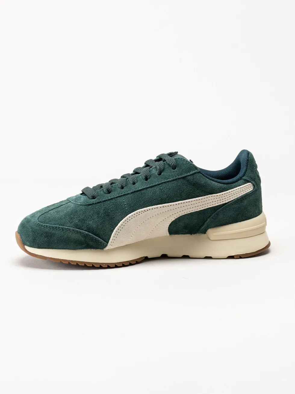 Puma - R78 Wind Sd - Gröna sneakers i mocka