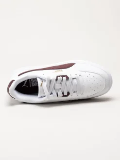Puma - Shuffle Downtown - Vita sneakers med vinröda partier