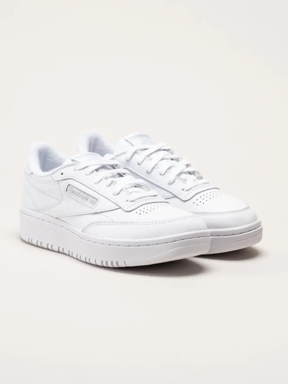 Reebok - Club C Double - Vita sneakers i skinn