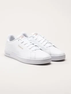 Reebok - Court Clean - Vita sneakers i skinnimitation