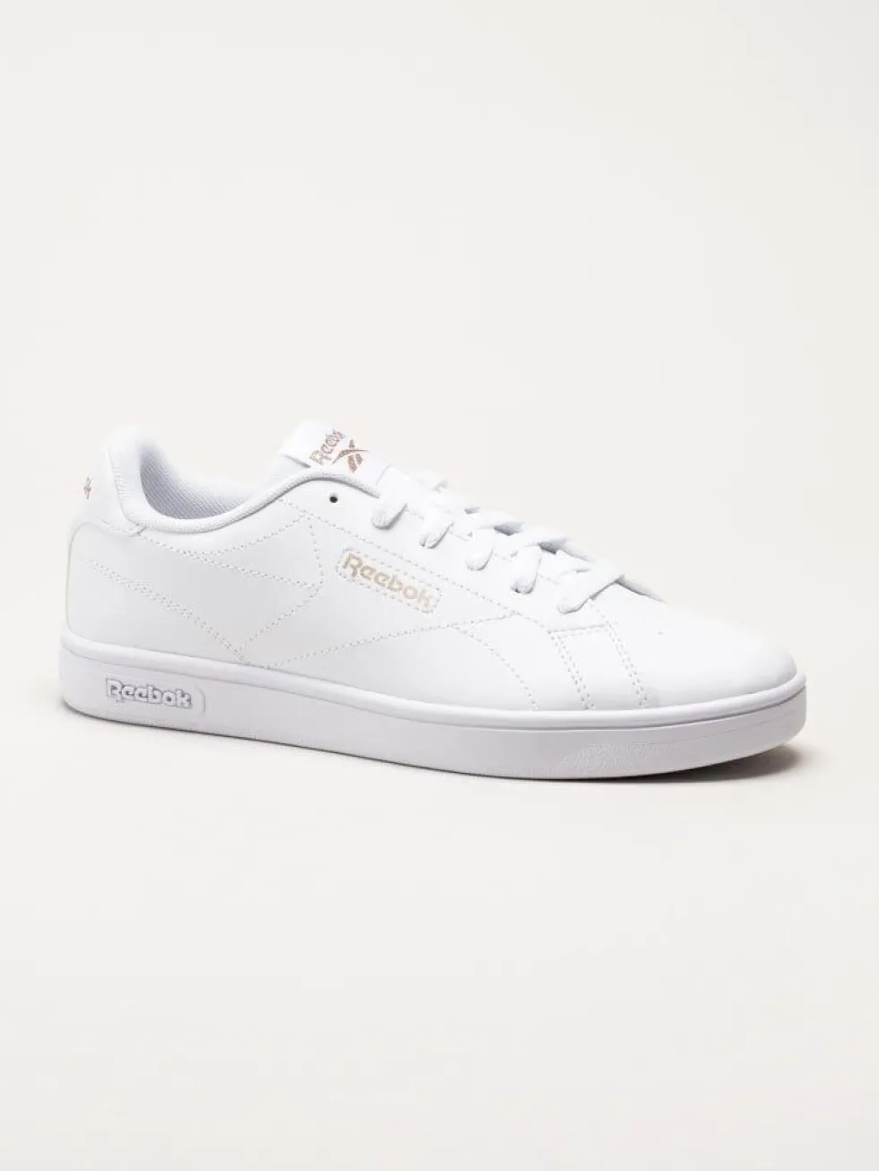 Reebok - Court Clean - Vita sneakers i skinnimitation