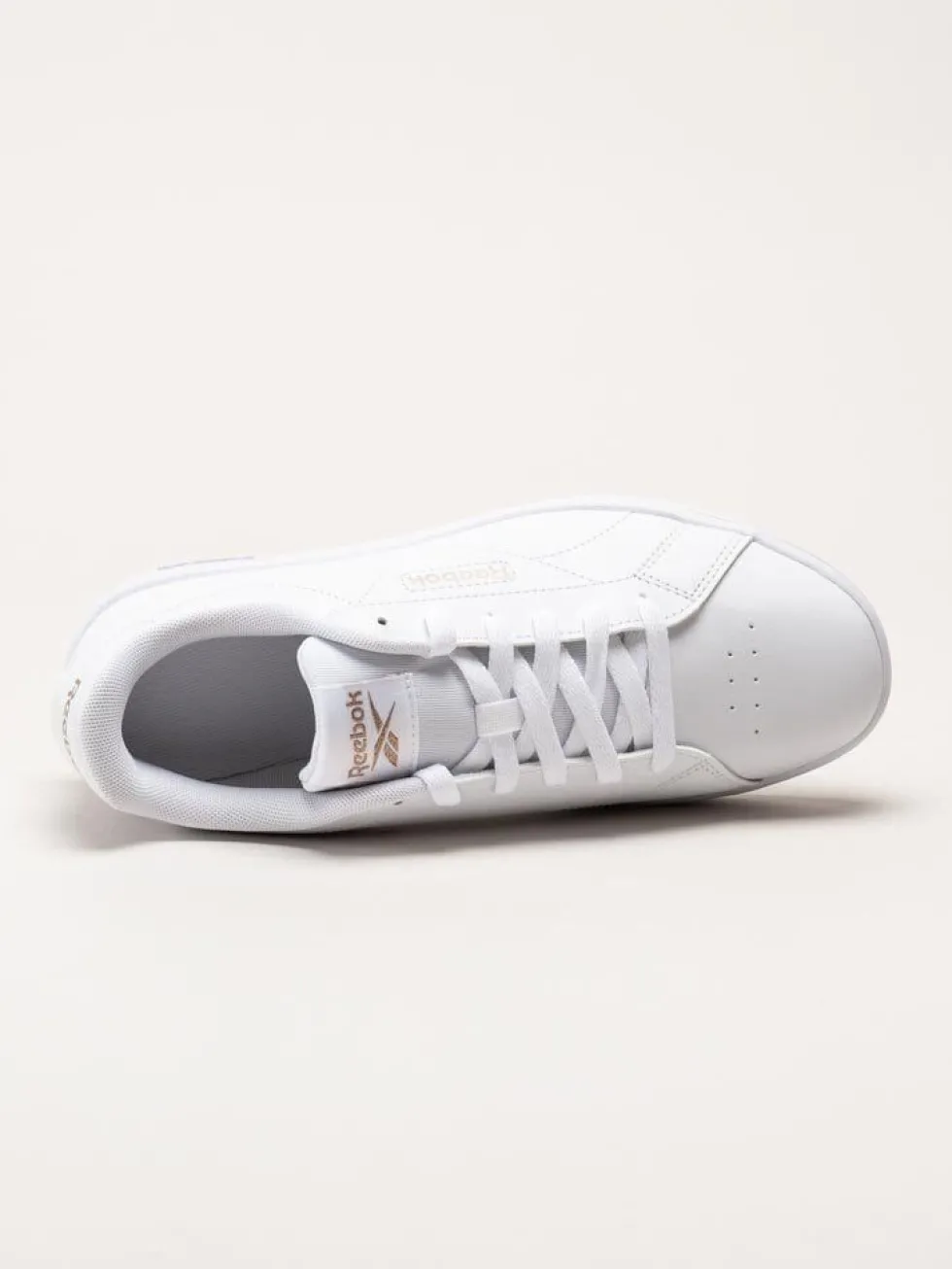 Reebok - Court Clean - Vita sneakers i skinnimitation