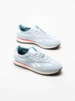 Reebok - World 70 - Ljusblå sneakers i nylon och mocka