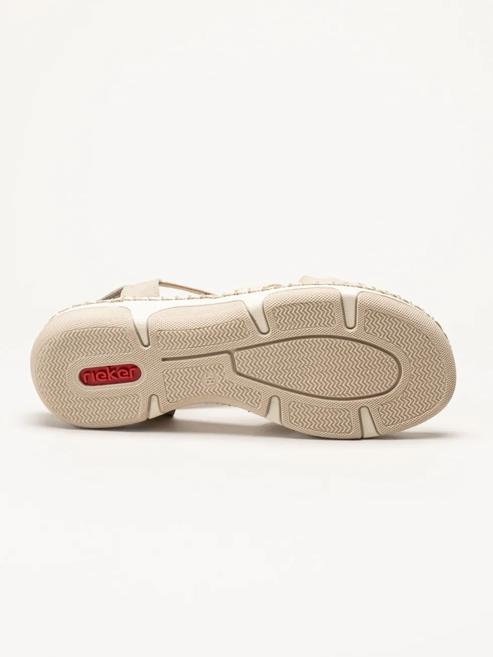 Rieker - Beige dekorerad sandal