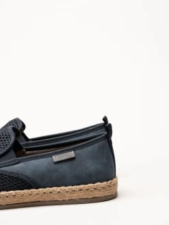 Rieker - Blå slip on skor