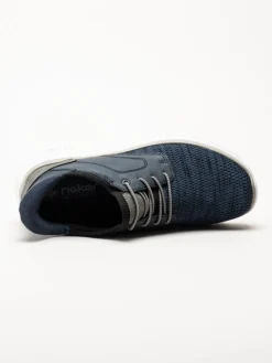 Rieker - Blå slip on skor i mesh