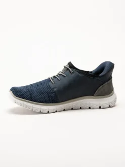 Rieker - Blå slip on skor i mesh
