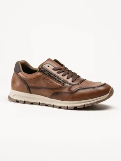 Rieker - Bruna sneakers i skinn