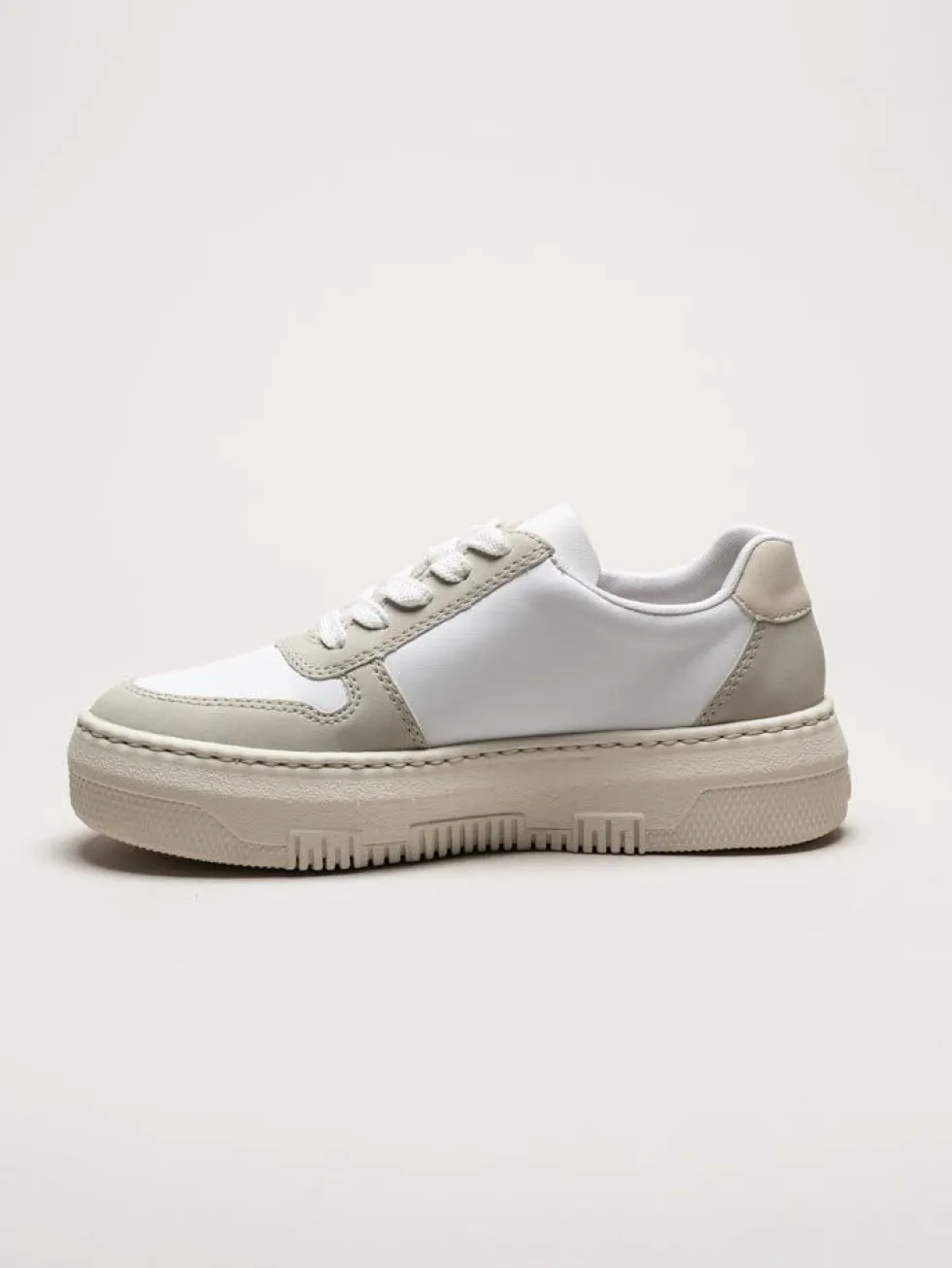 Rieker - Flerfärgad vita platåsneakers