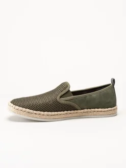 Rieker - Gröna slip on skor