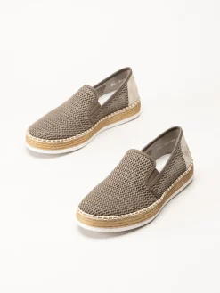 Rieker - Grå slip on skor