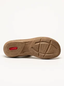 Rieker - Guldfärgade sandaler