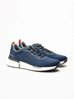 Rieker - Marinblå sneakers i mesh