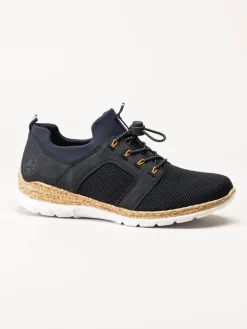 Rieker - Mörkblå slip on sneakers